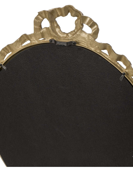 Miroir mural rond laiton vintage 35 cm Avelorn J-Line - 2