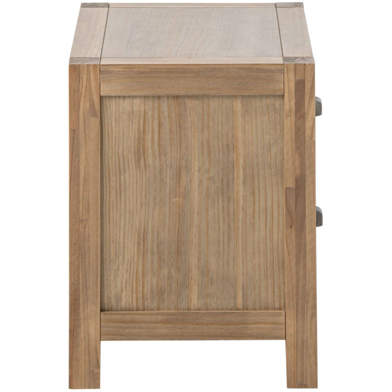Table de chevet bois naturel 2 tiroirs 55x40x53 cm Rakkestad J-Line - 4