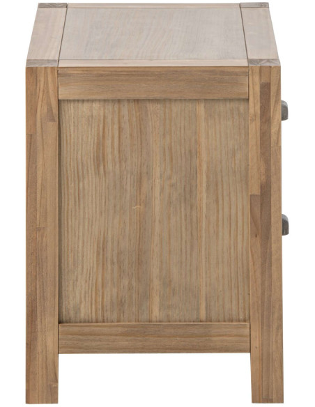 Table de chevet bois naturel 2 tiroirs 55x40x53 cm Rakkestad J-Line - 4
