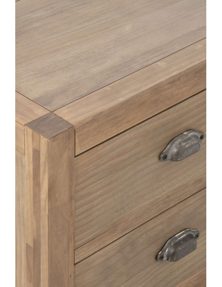 Table de chevet bois naturel 2 tiroirs 55x40x53 cm Rakkestad J-Line - 6