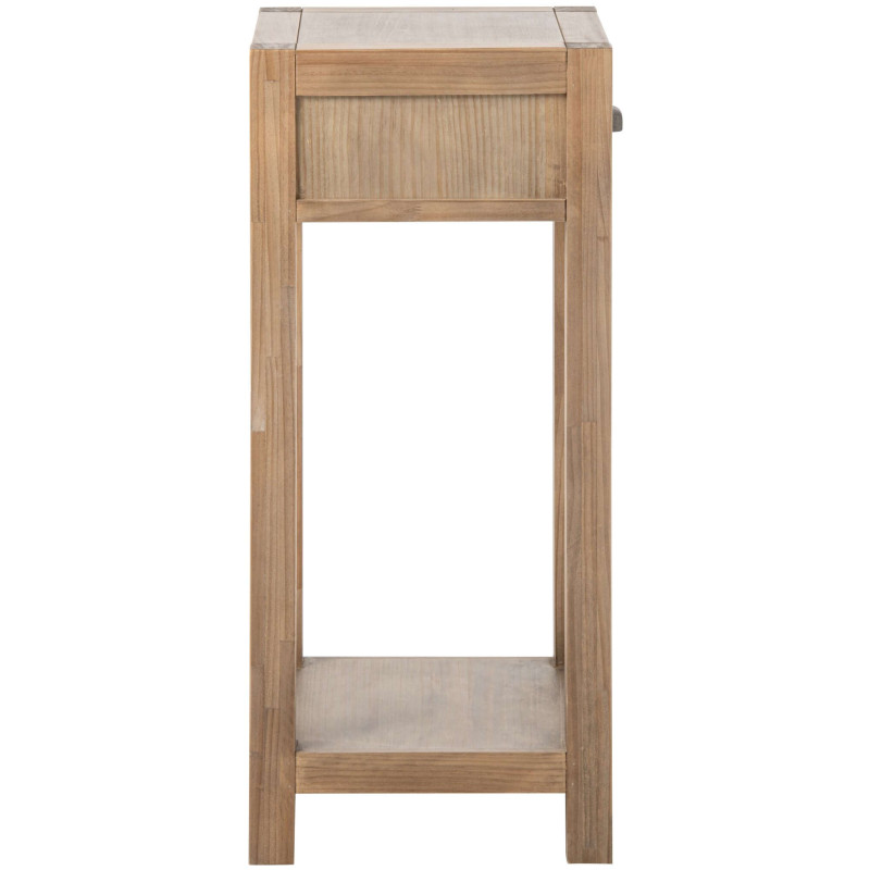 Table d’appoint haute bois naturel avec tiroir 40x40x90 cm Rakkestad J-Line - 4