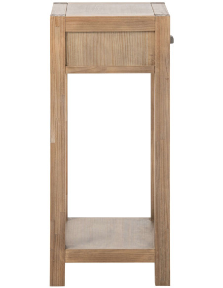 Table d’appoint haute bois naturel avec tiroir 40x40x90 cm Rakkestad J-Line - 4