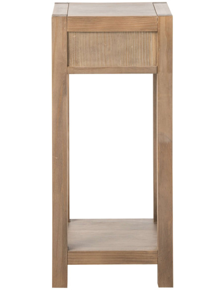 Table d’appoint haute bois naturel avec tiroir 40x40x90 cm Rakkestad J-Line - 5