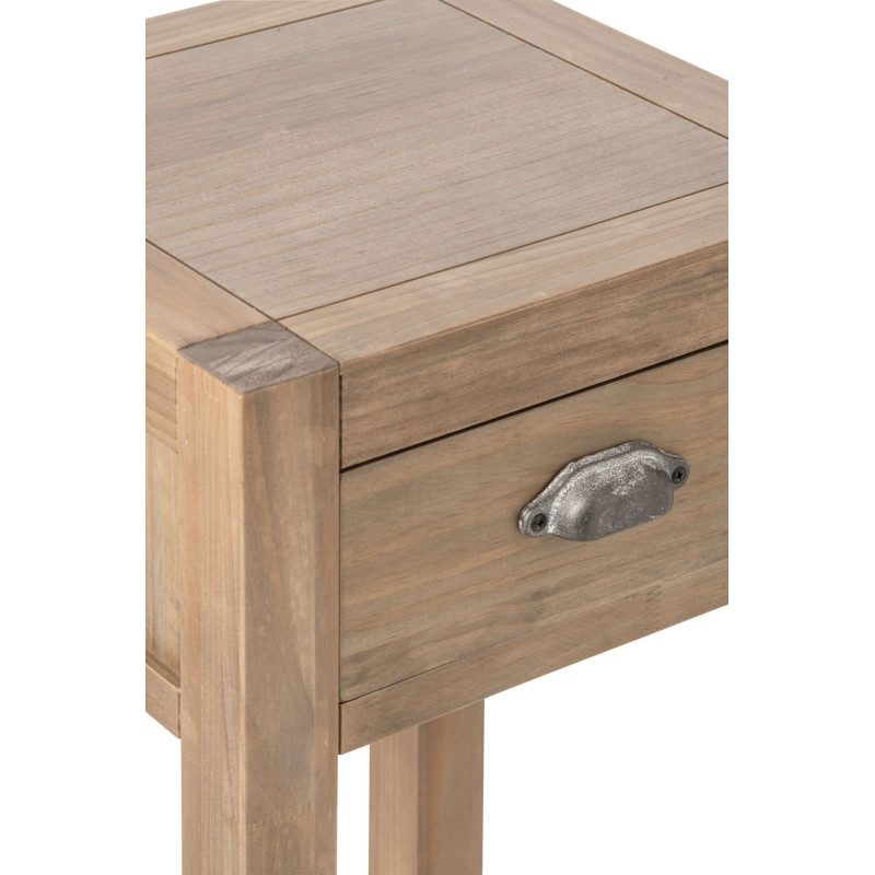 Table d’appoint haute bois naturel avec tiroir 40x40x90 cm Rakkestad J-Line - 7