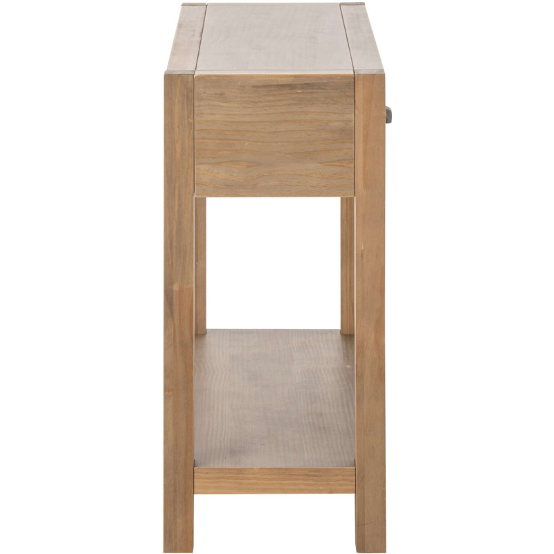 Console bois naturel 2 tiroirs 100x37x81 cm Rakkestad J-Line - 4