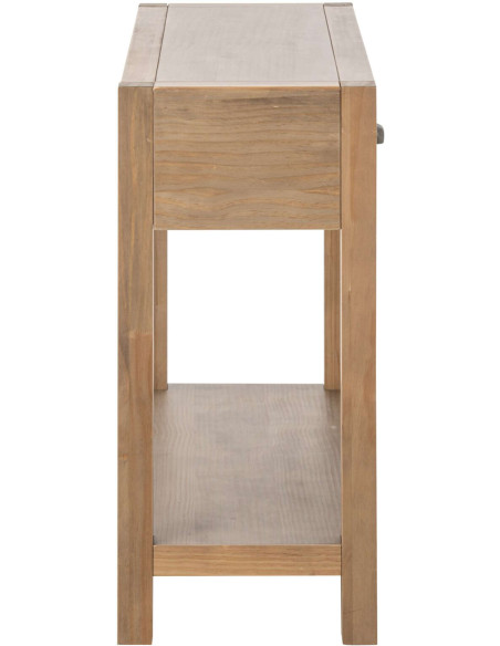 Console bois naturel 2 tiroirs 100x37x81 cm Rakkestad J-Line - 4