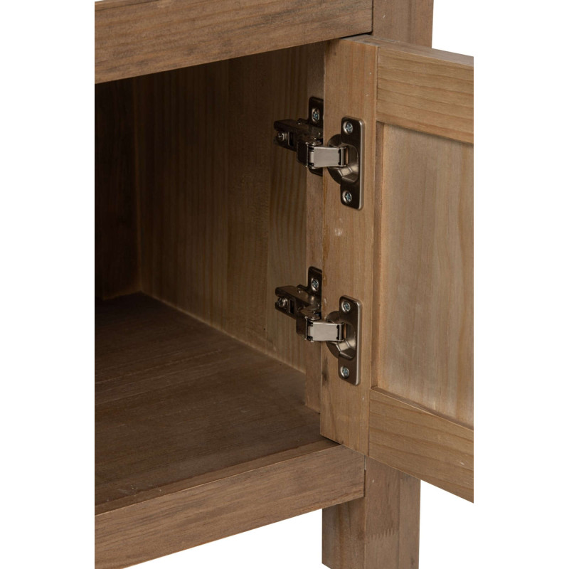 Meuble TV bois naturel 160 cm avec rangement Rakkestad J-Line - 6