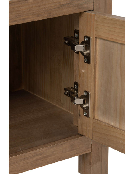 Meuble TV bois naturel 160 cm avec rangement Rakkestad J-Line - 6