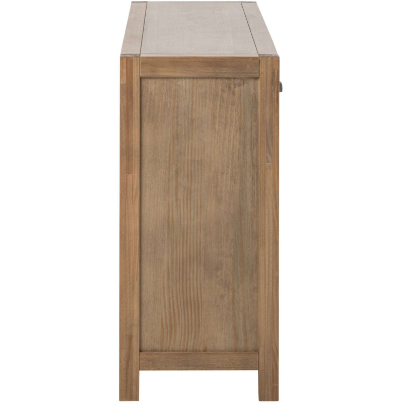 Buffet bois naturel 140 cm 3 portes 3 tiroirs Rakkestad J-Line - 4