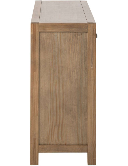 Buffet bois naturel 140 cm 3 portes 3 tiroirs Rakkestad J-Line - 4
