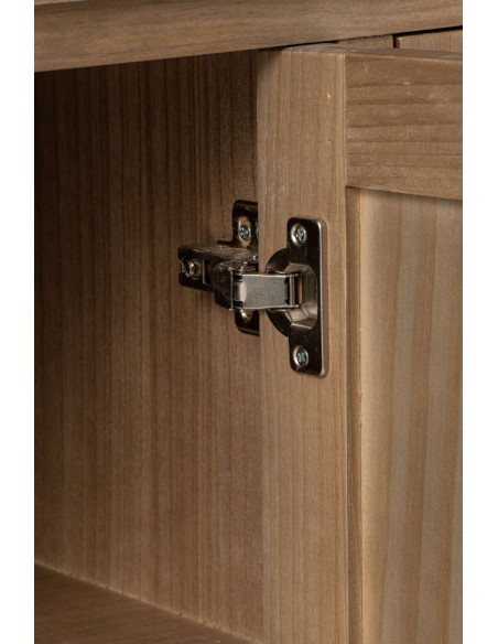 Buffet bois naturel 140 cm 3 portes 3 tiroirs Rakkestad J-Line - 7