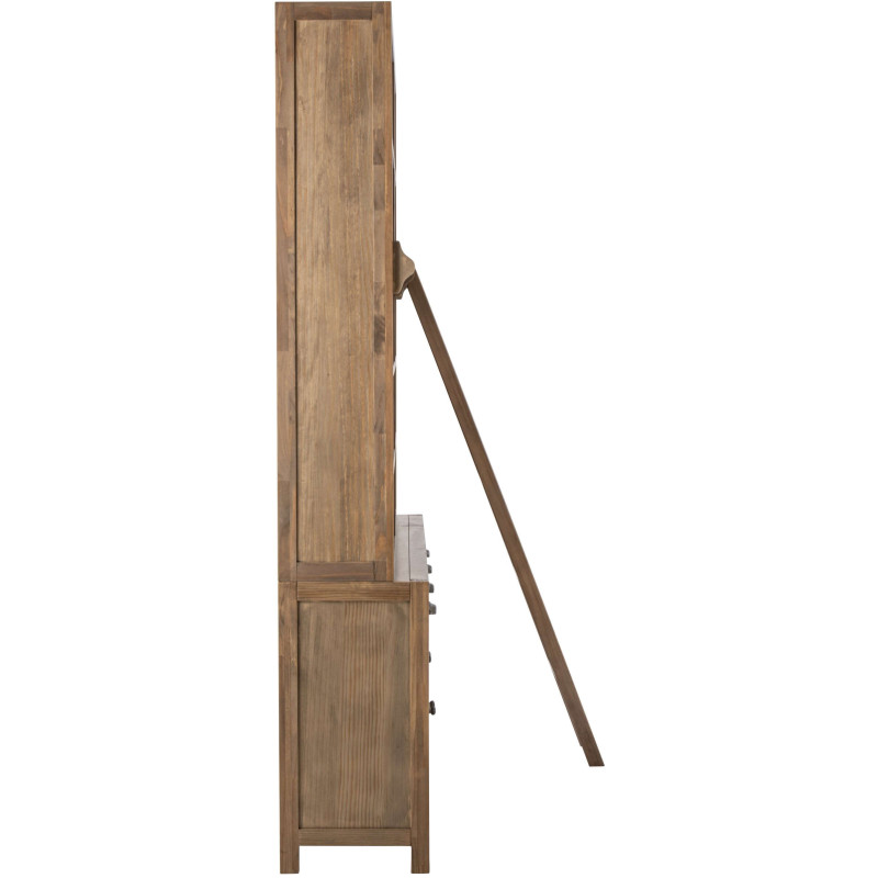 Bibliothèque bois naturel avec échelle 200 cm Rakkestad J-Line - 5