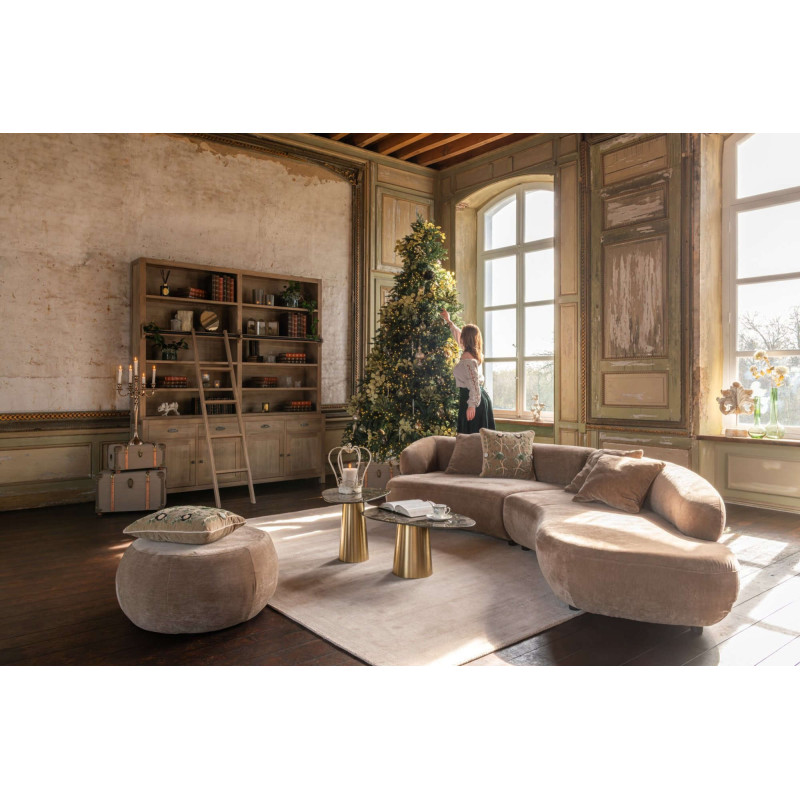 Bibliothèque bois naturel avec échelle 200 cm Rakkestad J-Line - 11