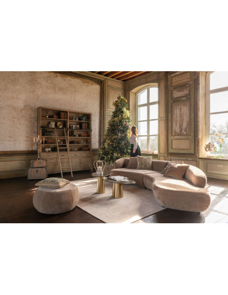 Bibliothèque bois naturel avec échelle 200 cm Rakkestad J-Line - 11