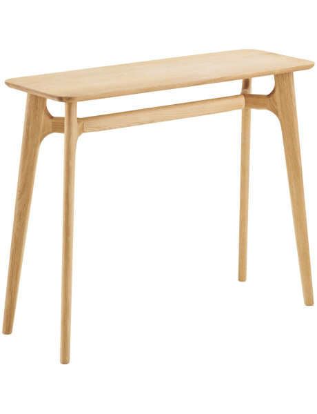 Console d’entrée placage chêne naturel 100x35x81 cm Rennes House Nordic - 1