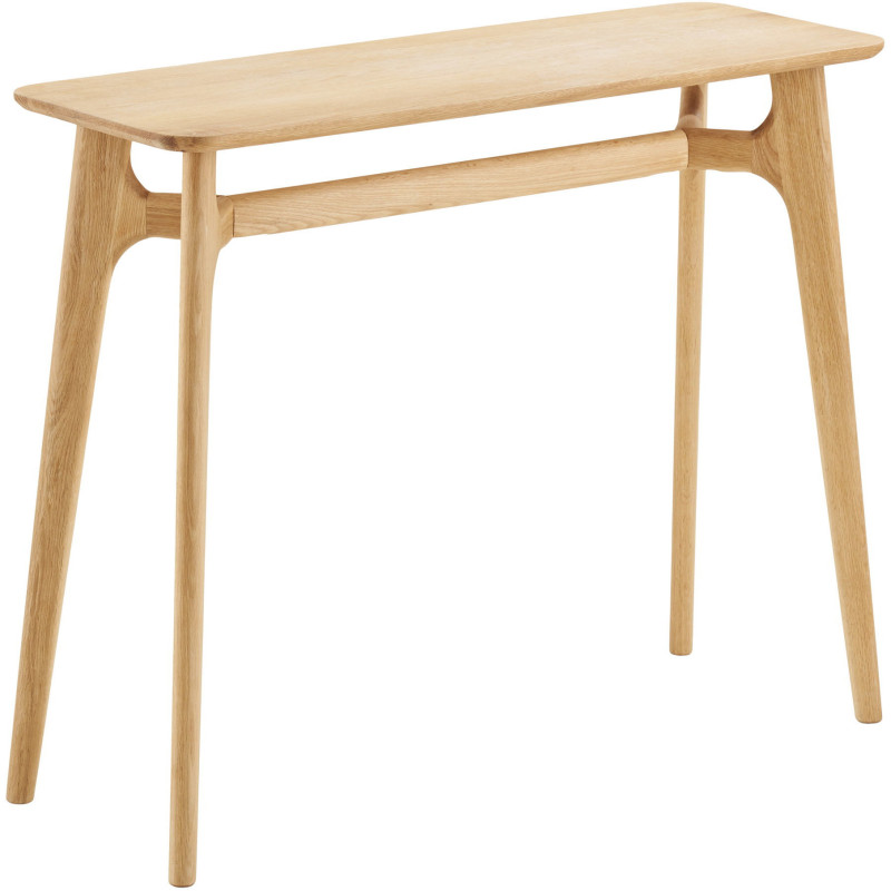 Console d’entrée placage chêne naturel 100x35x81 cm Rennes House Nordic - 1