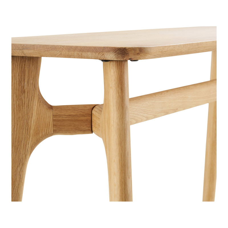 Console d’entrée placage chêne naturel 100x35x81 cm Rennes House Nordic - 5