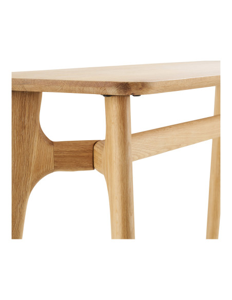 Console d’entrée placage chêne naturel 100x35x81 cm Rennes House Nordic - 5
