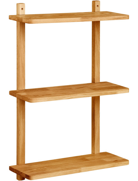Étagère murale chêne naturel 3 niveaux 50x20x75 cm Townsville House Nordic - 1