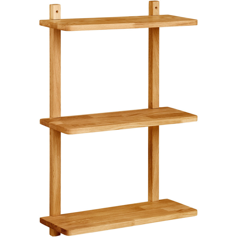 Étagère murale chêne naturel 3 niveaux 50x20x75 cm Townsville House Nordic - 1