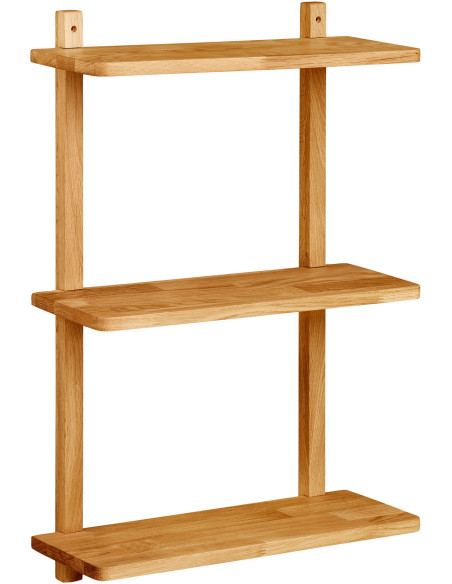 Étagère murale chêne naturel 3 niveaux 50x20x75 cm Townsville House Nordic - 1