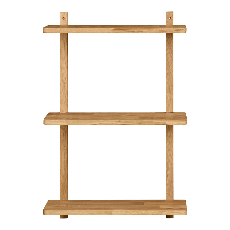 Étagère murale chêne naturel 3 niveaux 50x20x75 cm Townsville House Nordic - 3