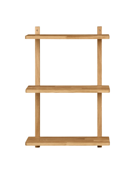 Étagère murale chêne naturel 3 niveaux 50x20x75 cm Townsville House Nordic - 3