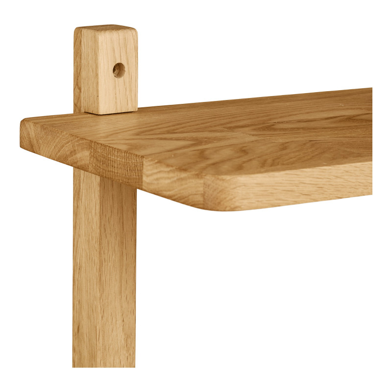 Étagère murale chêne naturel 3 niveaux 50x20x75 cm Townsville House Nordic - 4