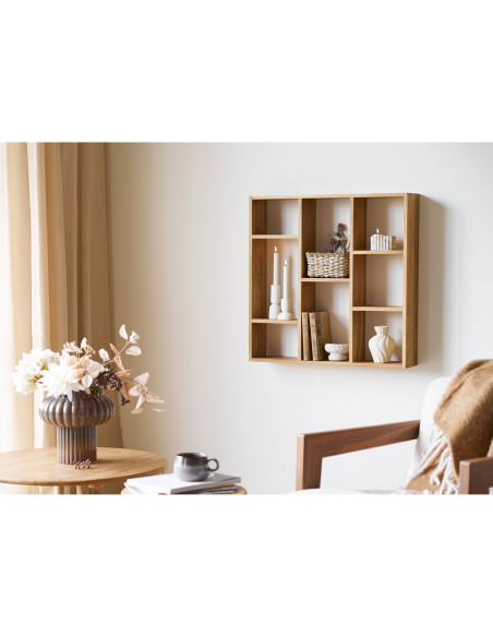 Étagère murale chêne à niches 70x15x70 cm Townsville House Nordic - 2