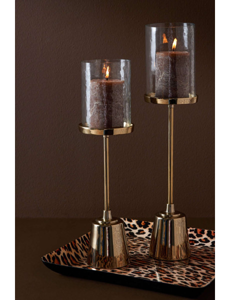 Set de 2 plateaux décoratifs léopard en métal Nakuru J-Line - 2