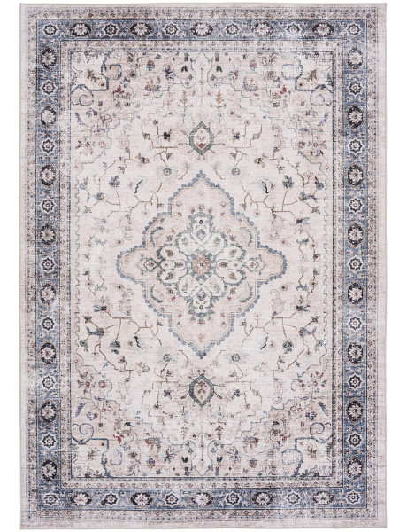 Tapis vintage beige bleu chenille 160x230 cm Havana House Nordic - 1