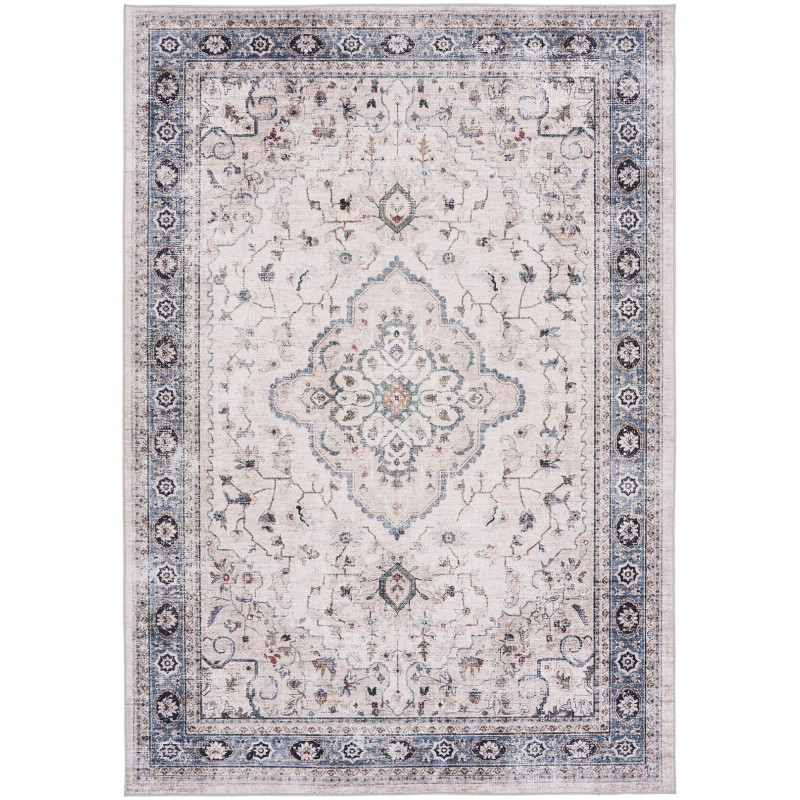 Tapis vintage beige bleu chenille 160x230 cm Havana House Nordic - 1