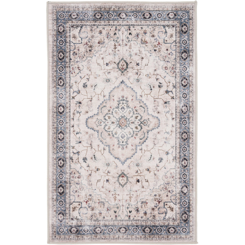 Tapis d’entrée vintage beige bleu 50x80 cm Havana House Nordic - 1