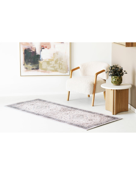Tapis de couloir vintage beige bleu 80x200 cm Havana House Nordic - 2
