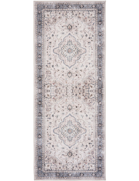 Tapis de couloir vintage beige bleu 80x200 cm Havana House Nordic - 1