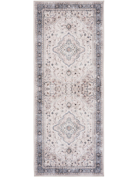Tapis de couloir vintage beige bleu 80x200 cm Havana House Nordic - 1