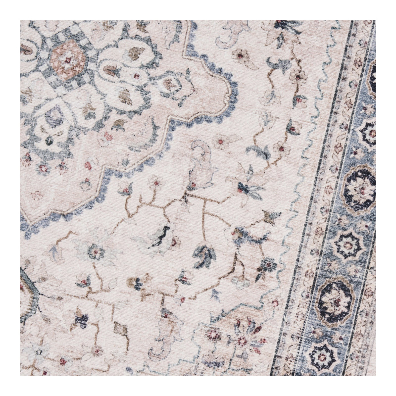 Tapis de couloir vintage beige bleu 80x200 cm Havana House Nordic - 3