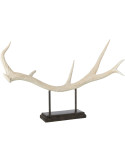 Bois de cerf décoratif beige 60 cm Cervalya