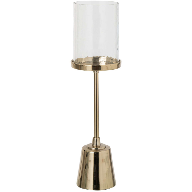 Bougeoir photophore sur pied doré 53 cm Epernay J-Line - 1