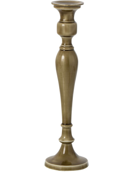 Bougeoir en aluminium vert olive 42 cm Sermoneta J-Line - 1