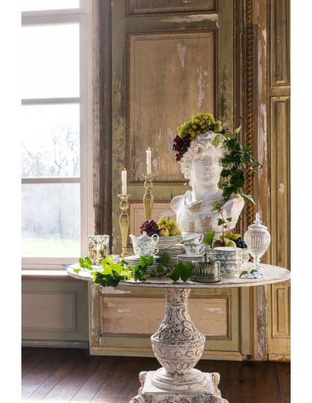 Bougeoir en aluminium vert olive 42 cm Sermoneta J-Line - 4