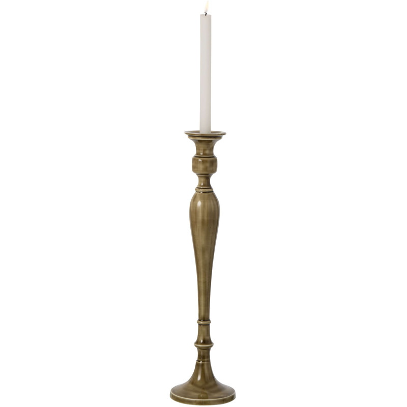 Bougeoir haut aluminium vert olive 54 cm Sermoneta J-Line - 3
