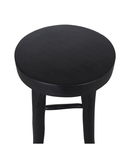 Tabouret de bar bois massif noir 72 cm Norsyra  - 3