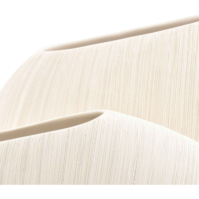 Vase céramique beige ovale 33 cm Vico S|P Collection - 3