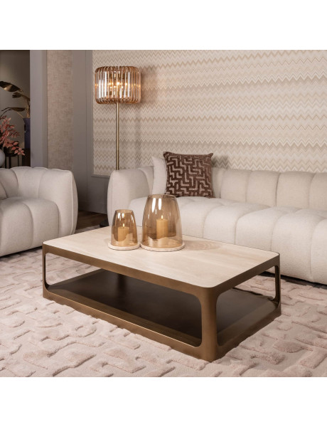 Grand tapis de salon laine et coton beige relief 300x400 cm La Gomera Richmond Interiors - 2
