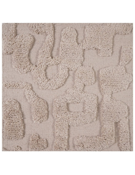 Tapis de salon laine beige relief 200x300 cm La Gomera  - 3