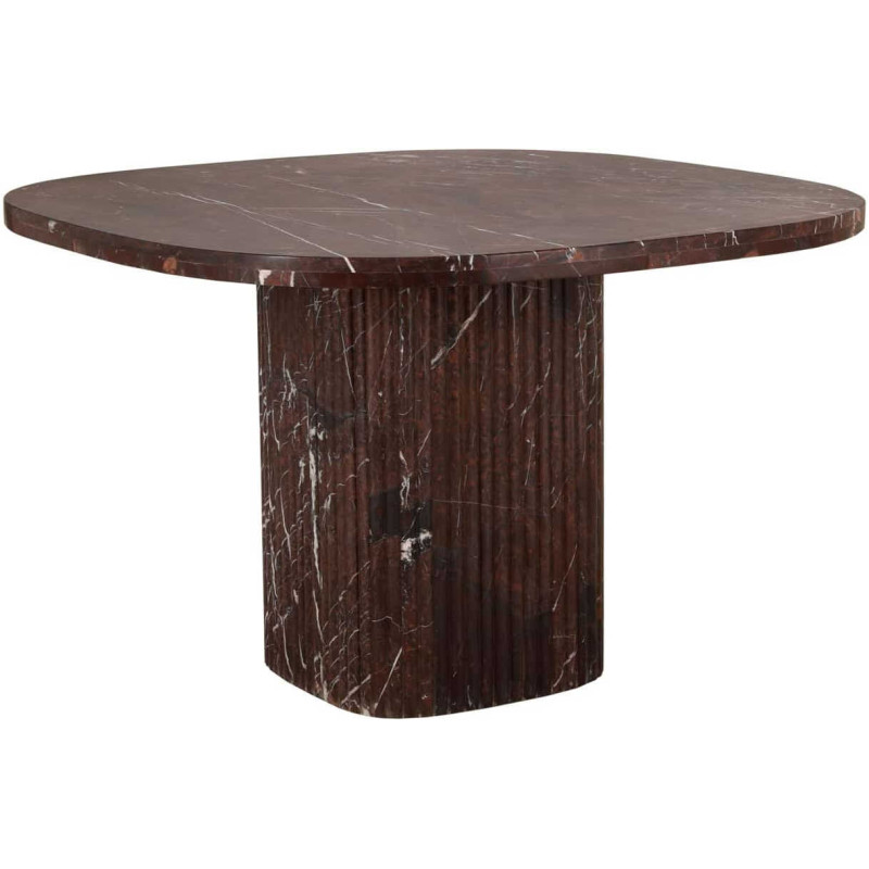 Table à manger marbre bordeaux 120x120 cm Orchid Richmond Interiors - 1