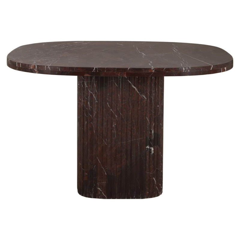 Table à manger marbre bordeaux 120x120 cm Orchid Richmond Interiors - 2