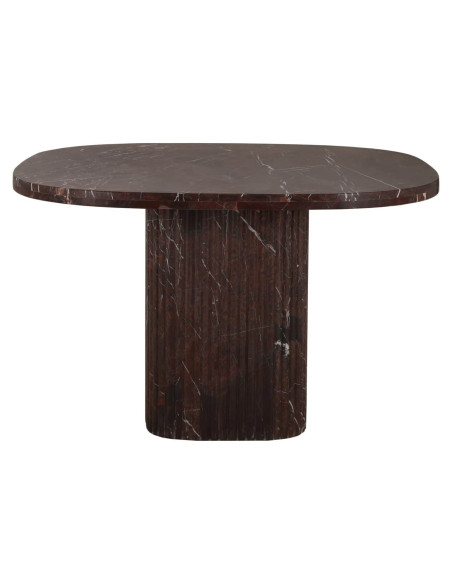 Table à manger marbre bordeaux 120x120 cm Orchid Richmond Interiors - 2