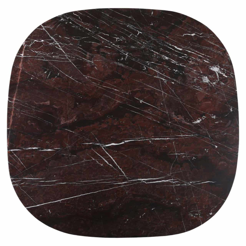 Table à manger marbre bordeaux 120x120 cm Orchid Richmond Interiors - 3